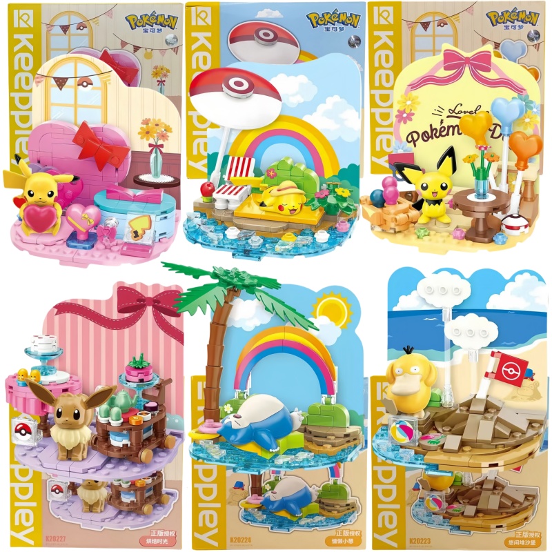 Model Kit Quick Pokemon - Original Pokémon Beach Party Theme Building