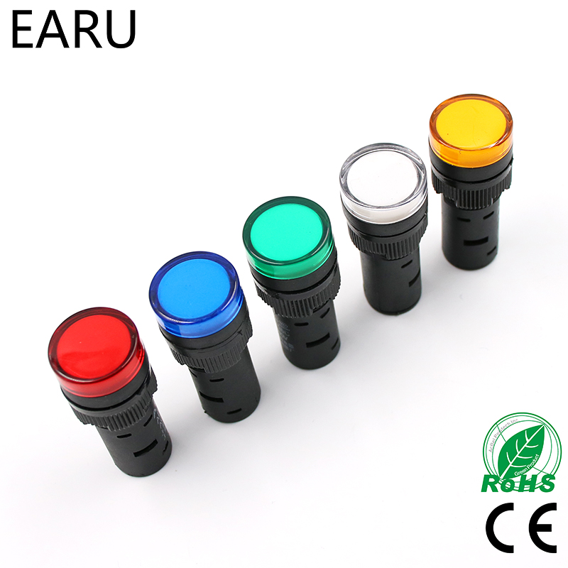 Panel Line Marker - 1pcs 16mm Panel Mount Signal Power