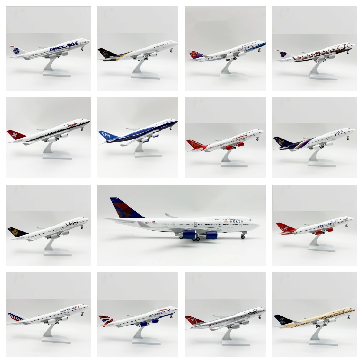 Model Kit Planes - 30cm Scale Plane 1/250 B747 Series