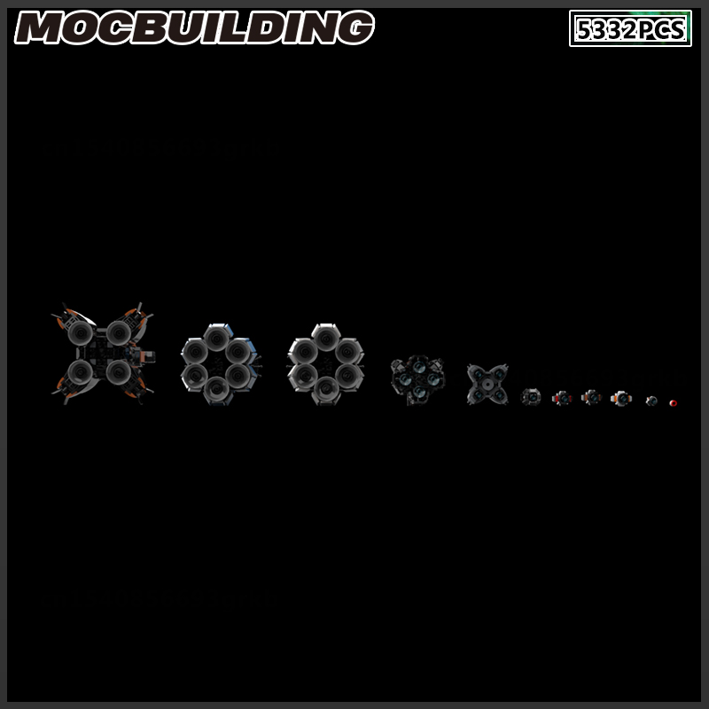 MOC Building Block Space Ship  - Model Kit Destroyer 评论和价格