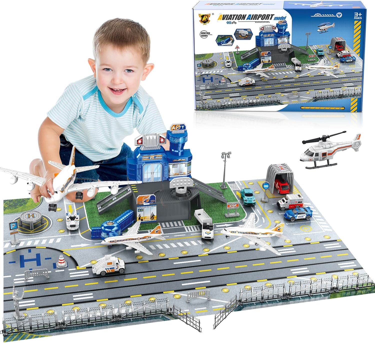 Children's Airport Scene Toy S - Model Kit Planes 评论和价格