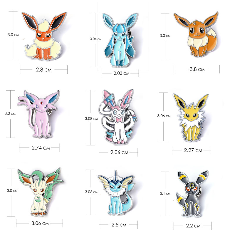 9 Style Pokemon Badges Evees F - Model Kit Umbreon 评论和价格