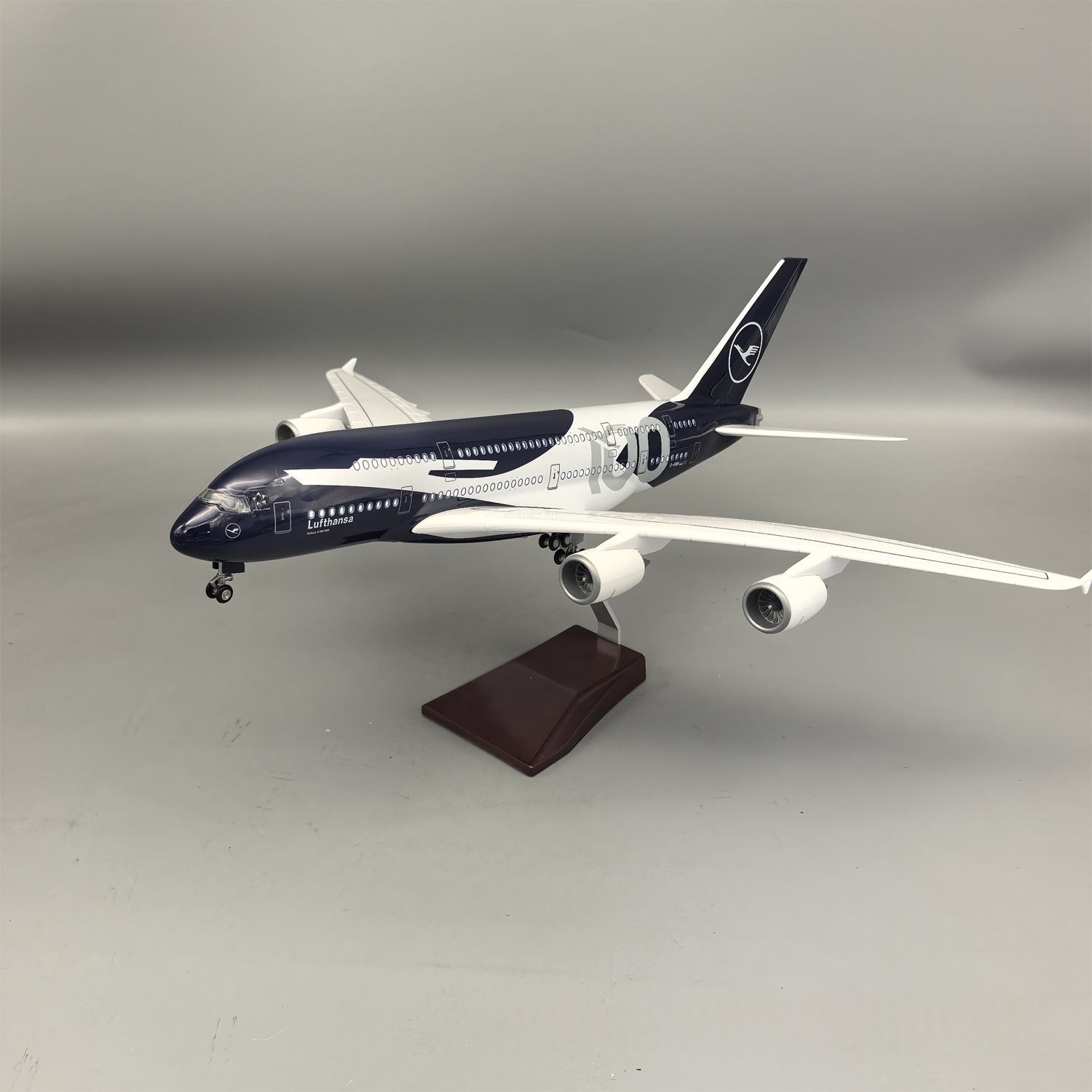 New 45cm Lufthansa A380 100 Ye - Model Kit Planes 评论和价格