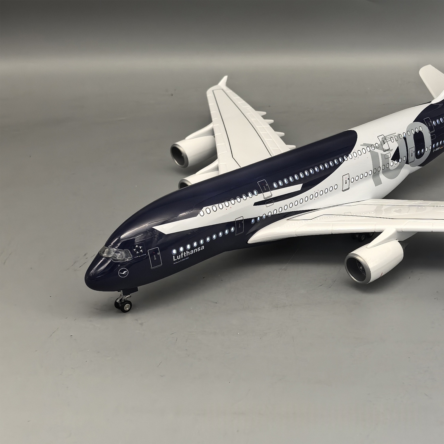 New 45cm Lufthansa A380 100 Ye - Model Kit Planes 评论和价格