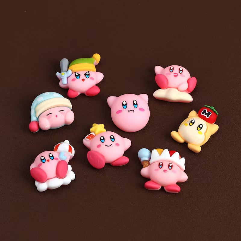 8Pcs/Set Cartoon Cute Anime Fi - Model Kit Kirby 评论和价格