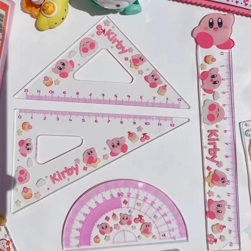 4PCS Kirbys Ruler Set Cute Stu - Model Kit Kirby 评论和价格