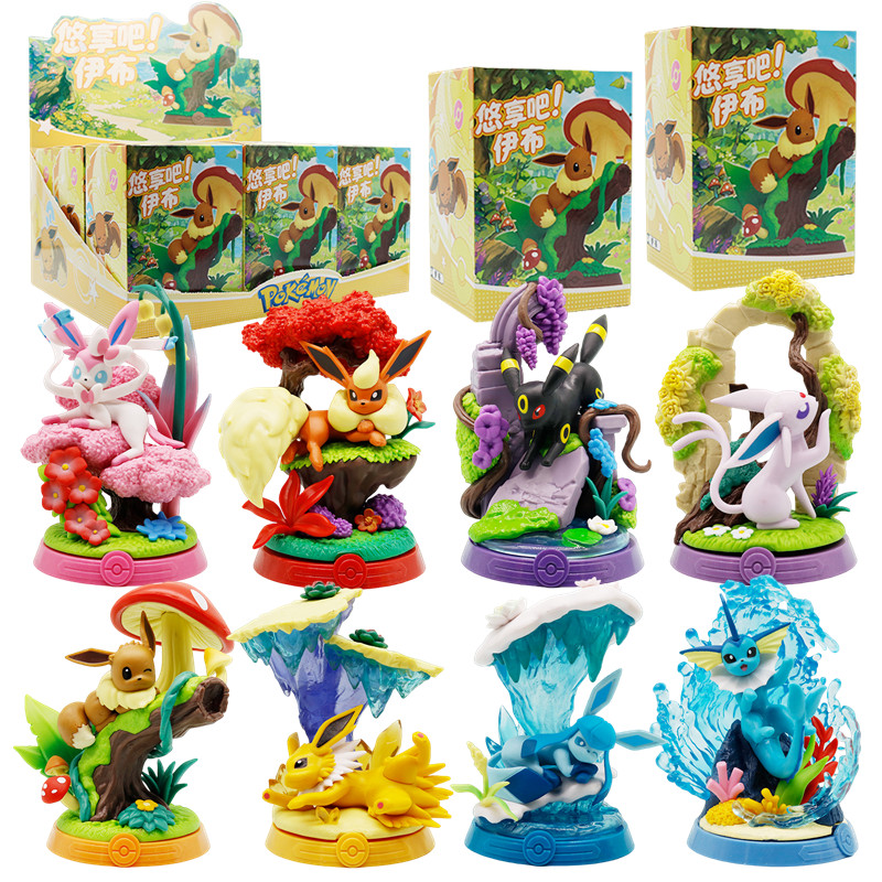 1/9Pcs Pokemon figure toy Eeve - Model Kit Umbreon 评论和价格