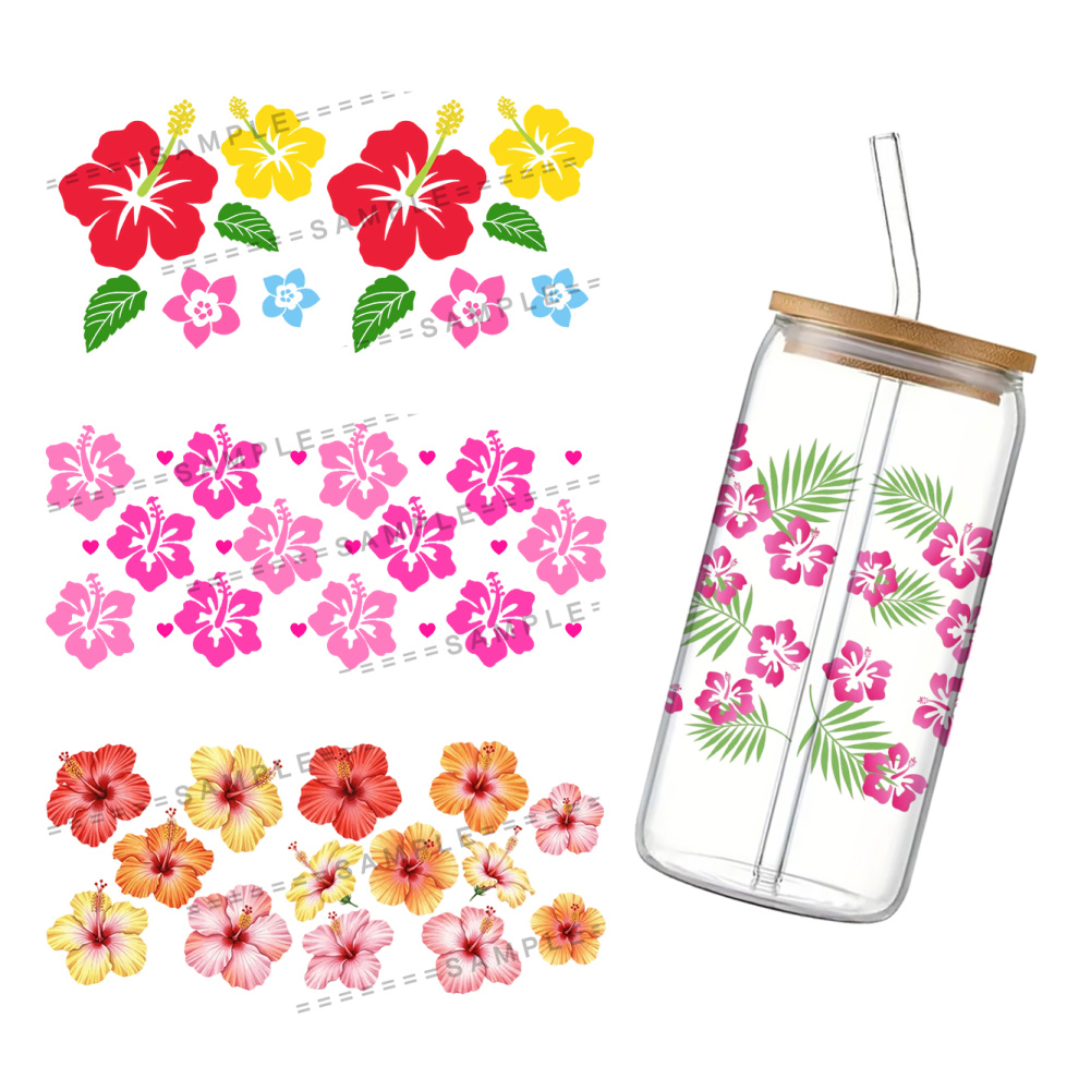 11x24cm Hibiscus Syriacus UV D - Model Kit Decals 评论和价格