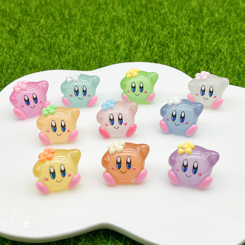 10pcs Cartoon Kirby Luminous S - Model Kit Kirby 评论和价格