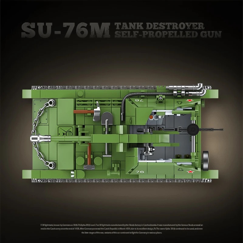 The Soviet SU-76M Tank Destroy - Model Kit Destroyer 评论和价格
