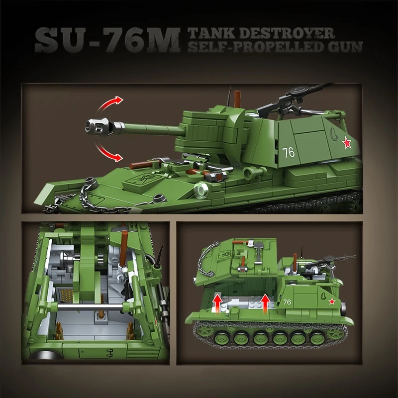 The Soviet SU-76M Tank Destroy - Model Kit Destroyer 评论和价格
