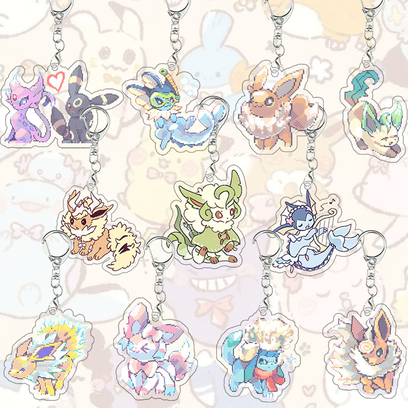 Pixel Eeveelutions Acrylic Key - Model Kit Umbreon 评论和价格