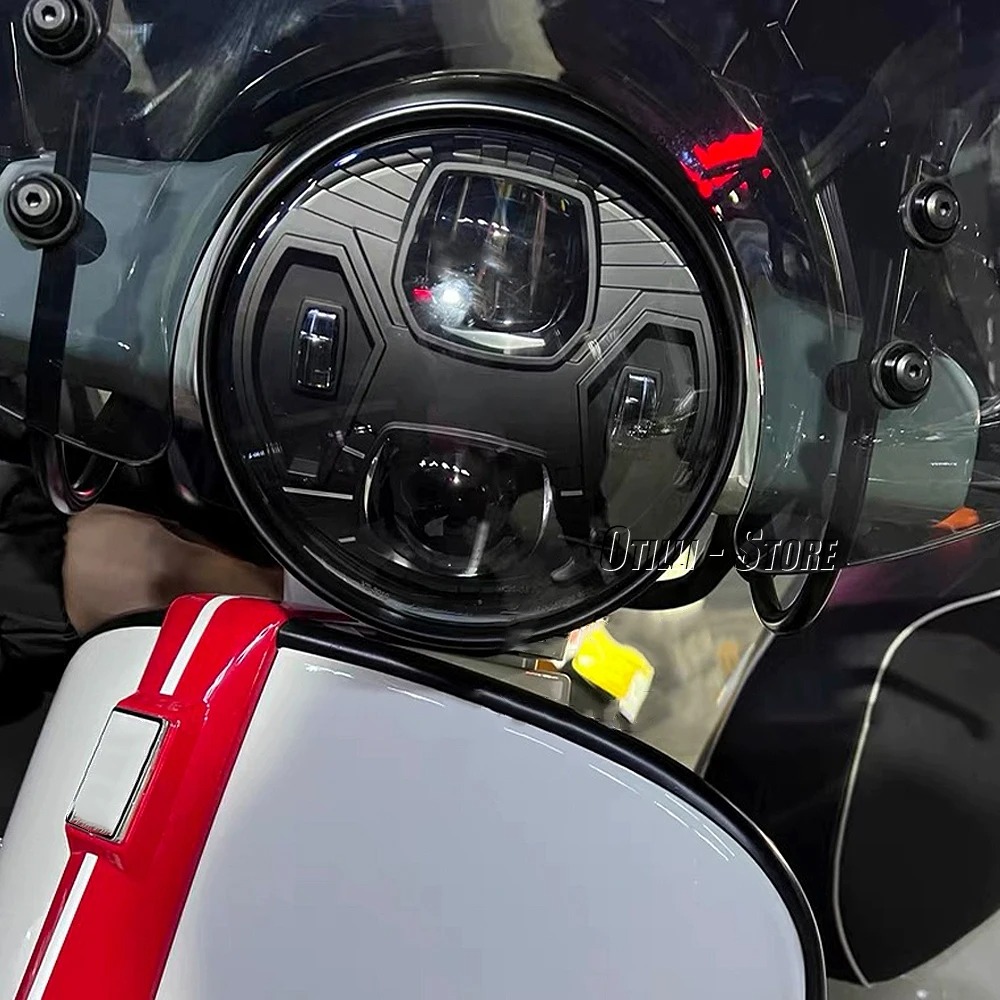 LED Headlight Assembly Black C - Model Kit Vespa 评论和价格